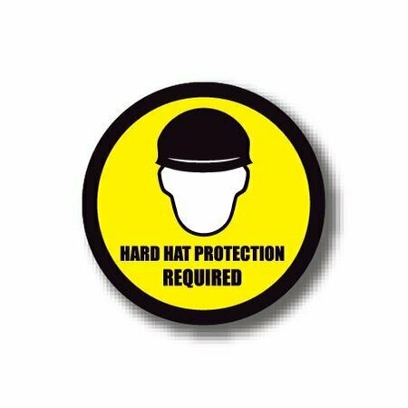ERGOMAT 24in CIRCLE SIGNS - Hard Hat Protection Required DSV-SIGN 576 #0142 -UEN